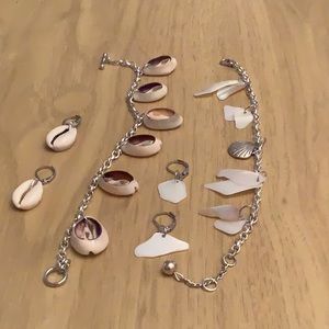 Set of 3 beach bracelets. Mother daughter or friendship.I used beading wire. New